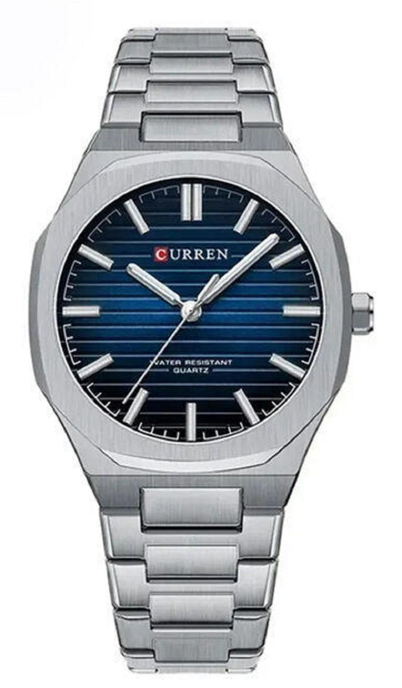 CURREN 8456 Luxury Brand Watch for Men – Silver & Blue