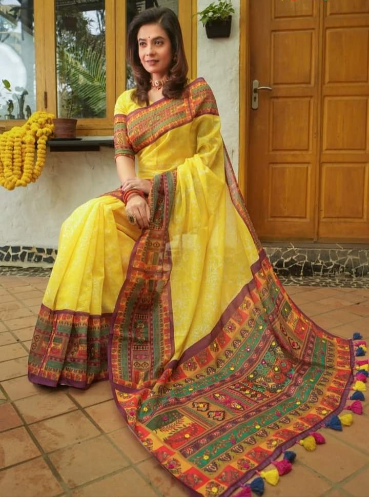 Half silk sharee