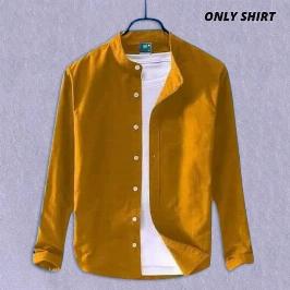 Men's Solid Colour Ban color Shirt (Katali)