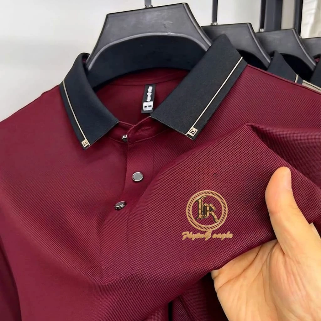 Premium Polo Shirt with China Sticker