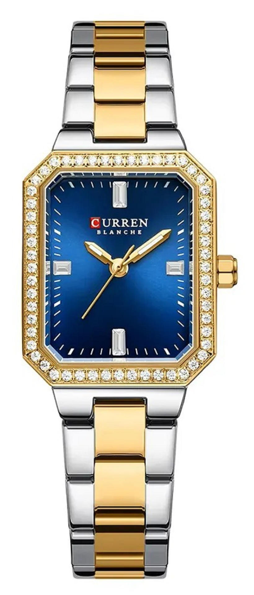 CURREN 9102 Casual Quartz Stainless Steel Ladies Watch-Blue
