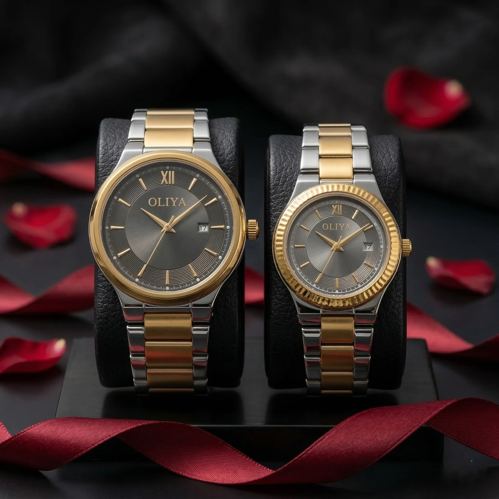 Couple OLIYA Luxury Trendy Elegant Design Watch 100% waterproof