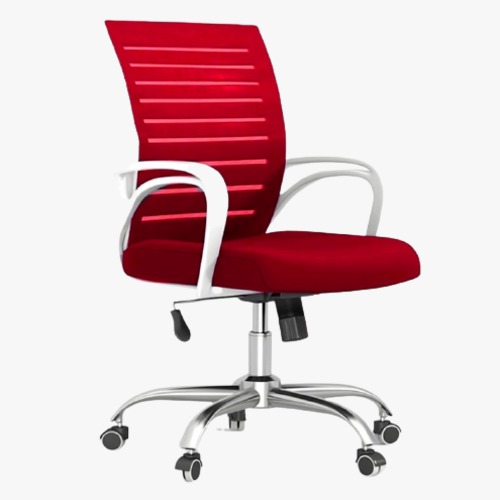 Exclusive Chair SS Base- 9k Model (RED & ASH)