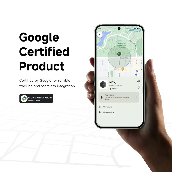 MiLi MiTag Android Location Tracker Device – Compatible with Google’s Find My Device