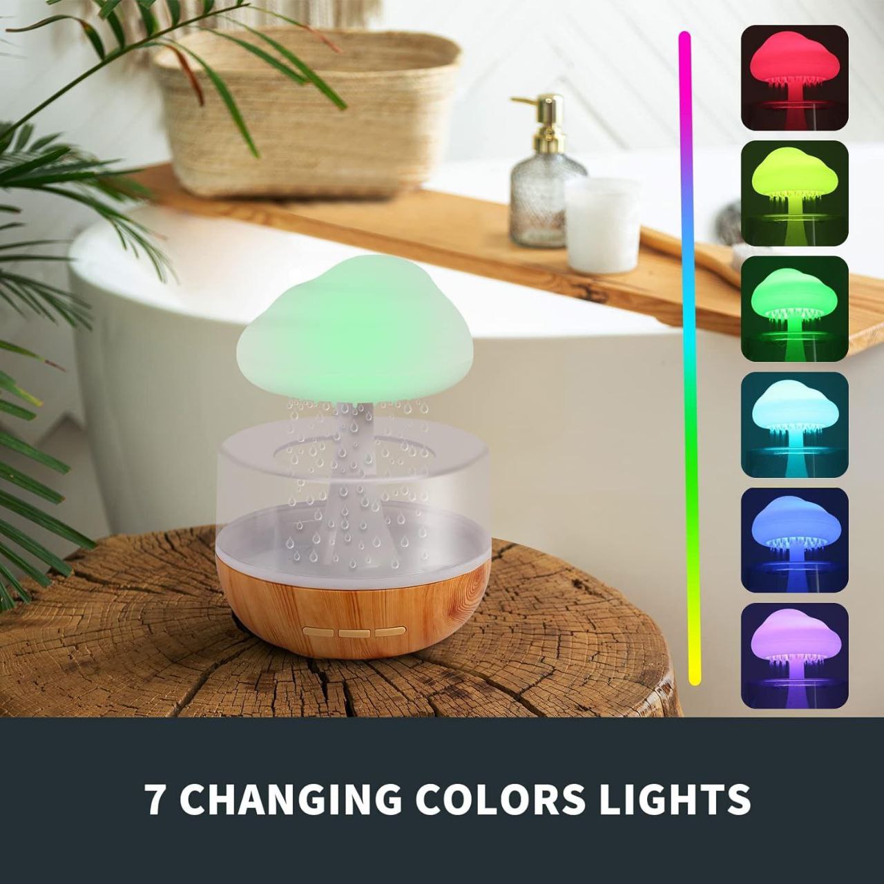 *?️ঘরের এক টুকরো শান্তির ছোঁয়া : Humidifier with Raining Water Drop?️*product code #9190