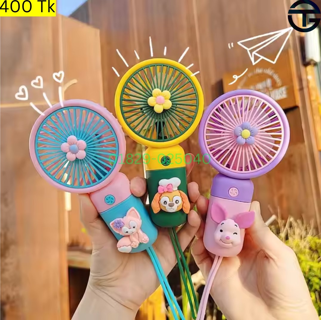 Hot Sale Usb Rechargeable Colorful Desktop Handheld Small Fan