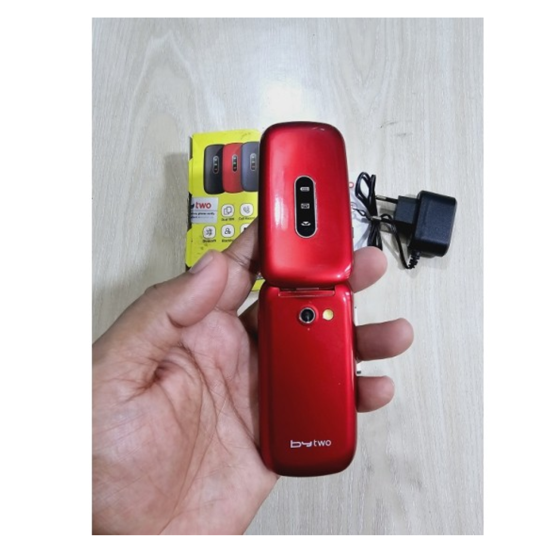 Bytwo 301 Folding Phone Dual Sim red Code : 9502