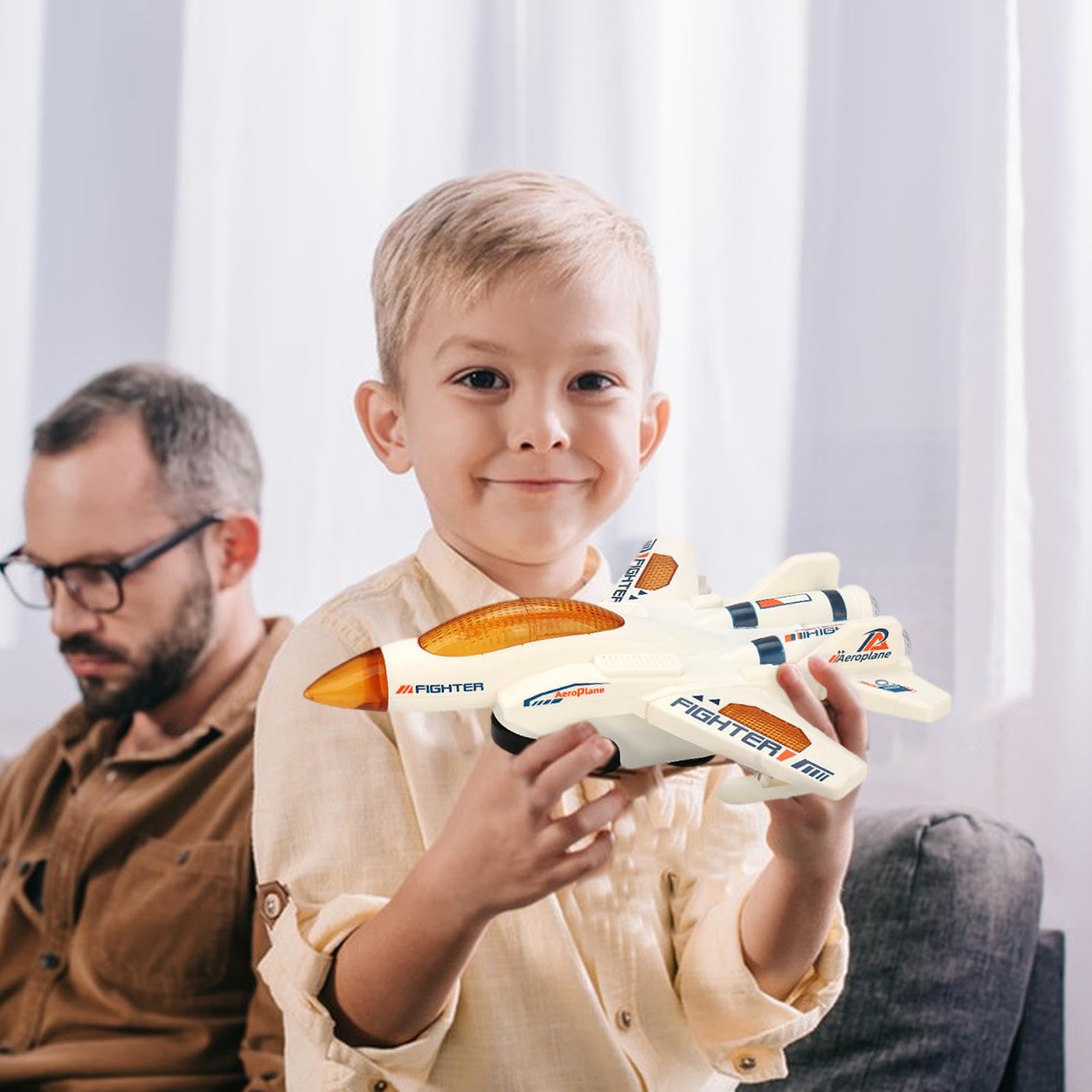 Airplane Toys for Toddlers | Electric Stunt Plane Rotating Toys | Educational Kids Airplane, Battery Operated, Interactive Infant Airplane Toy, Birthday Gift Yyds Code : 4231