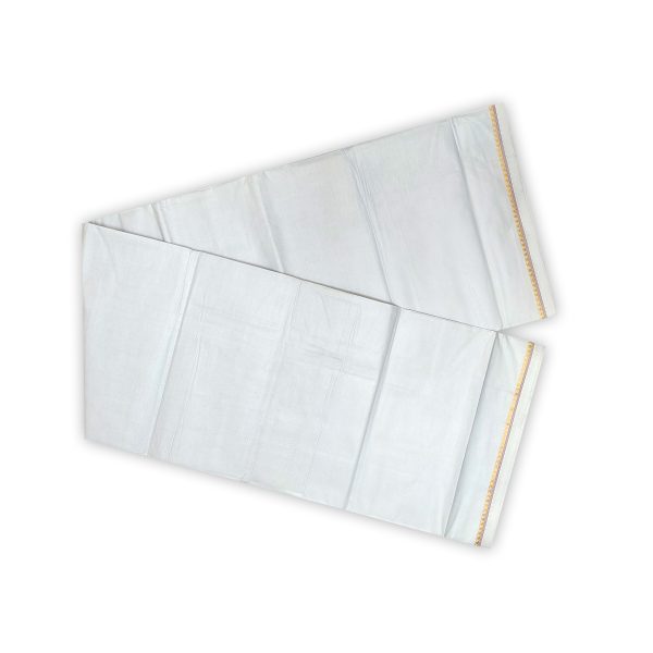 Premium White Color Lungi (4 Pis Combo)