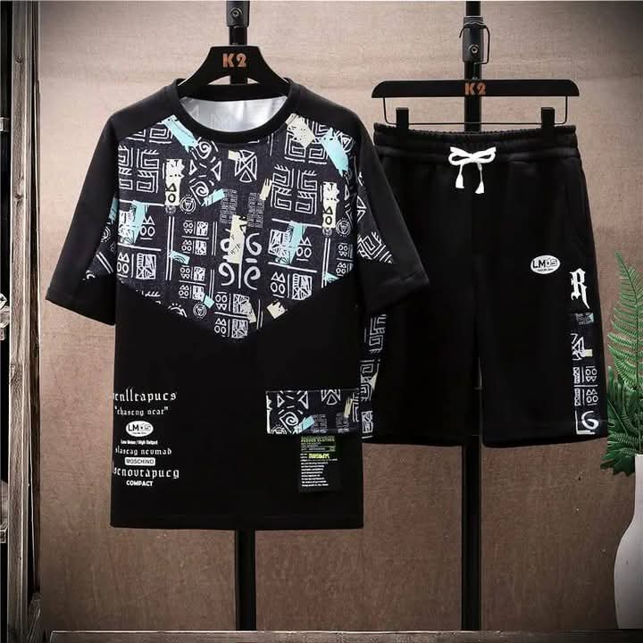 Combo Half T-Shirt And 3 Quarter Pants For Man