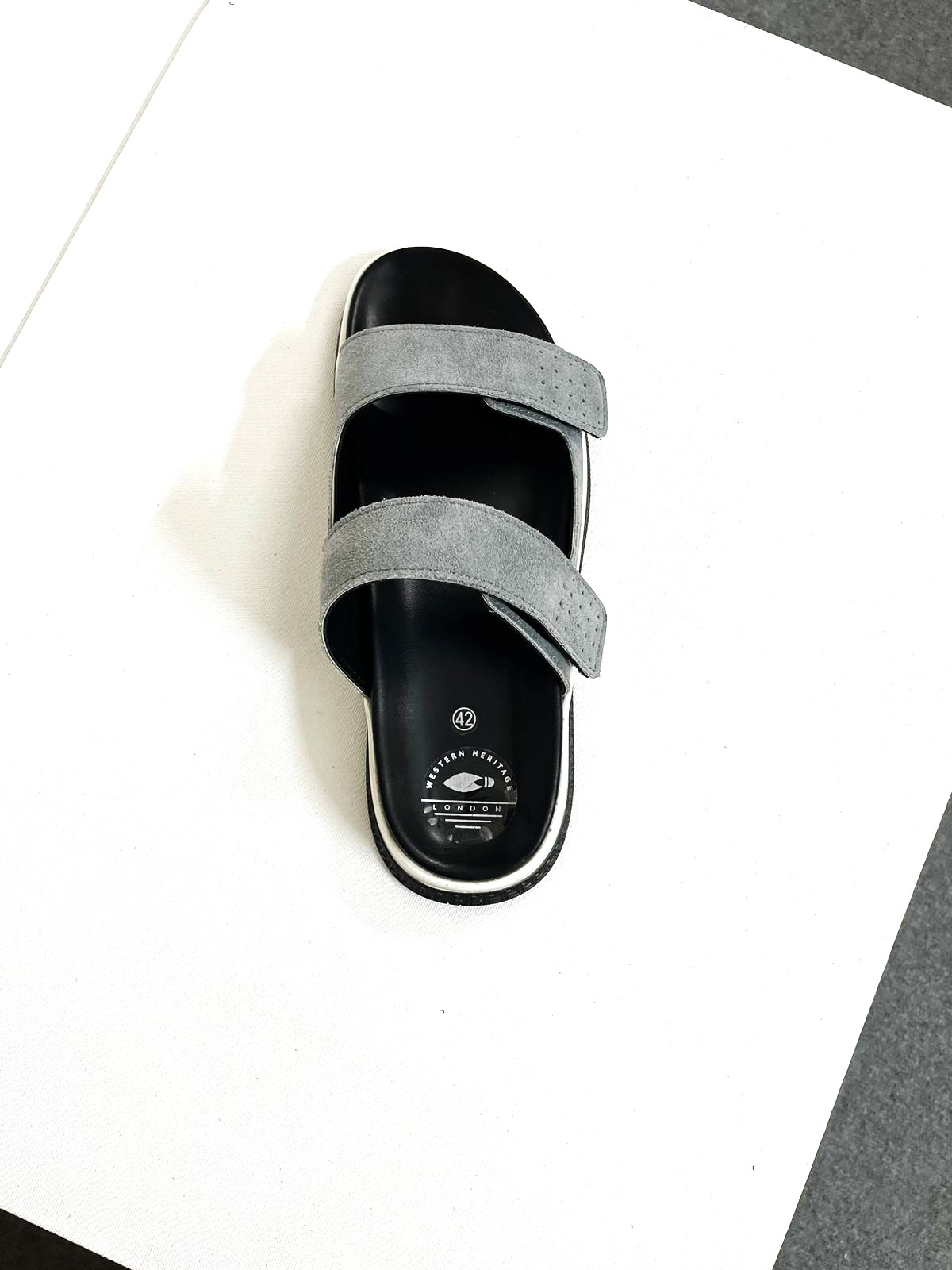WHL Sued Leather Sandle grey