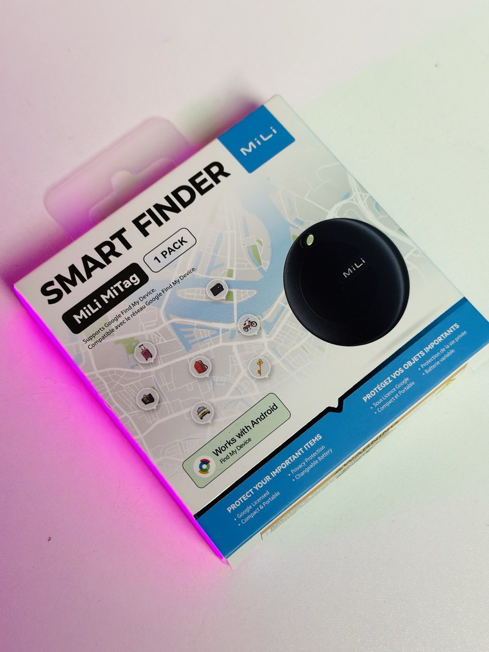MiLi MiTag Android Location Tracker Device – Compatible with Google’s Find My Device