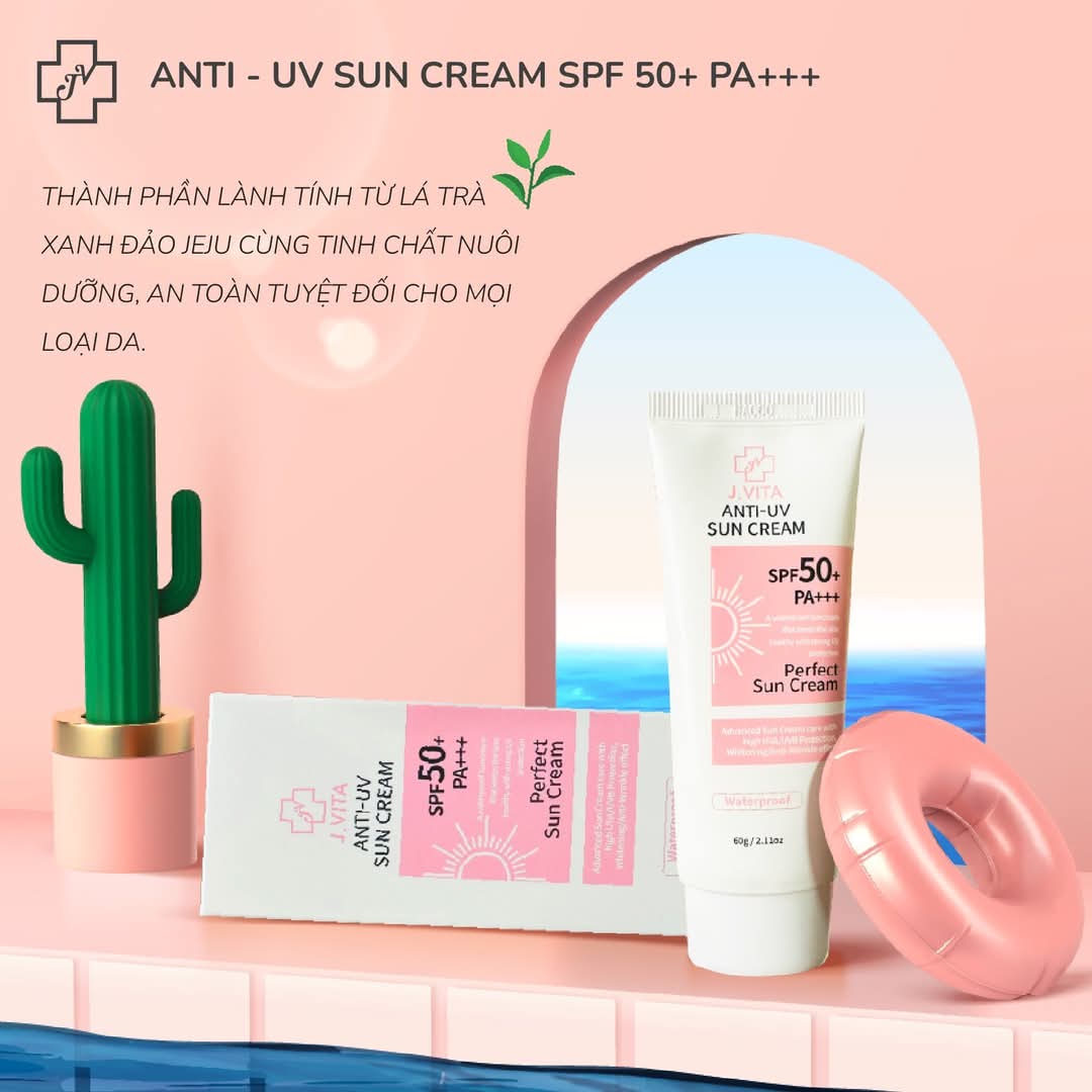 J. VITA ANTI UV SUN CREAM WITH SPF 50+ PA+++ (60gm)