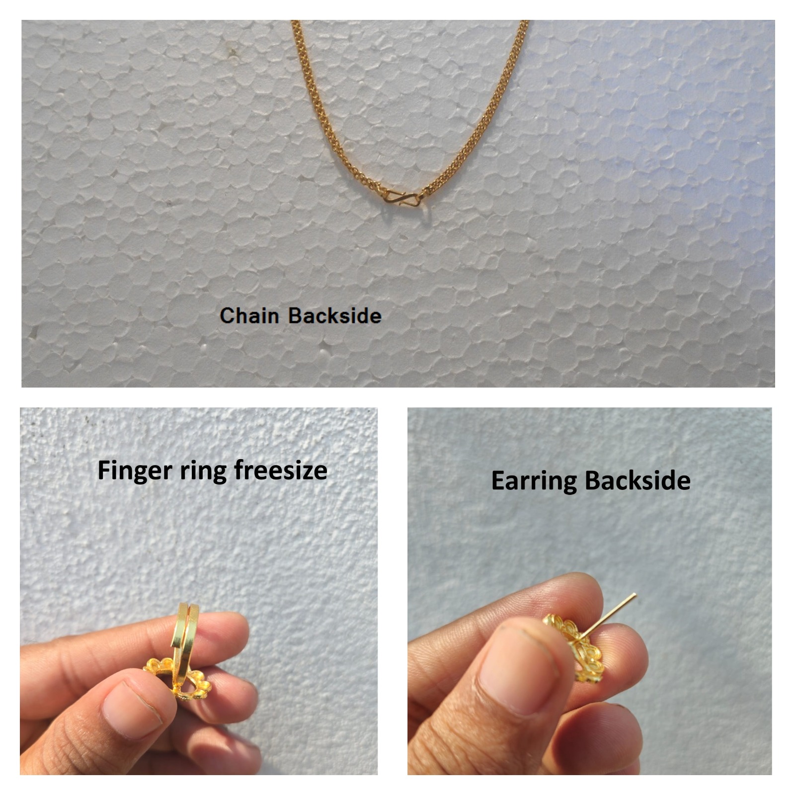 Wonderful designed chain-Locket-Earring-finger ring Set – L306