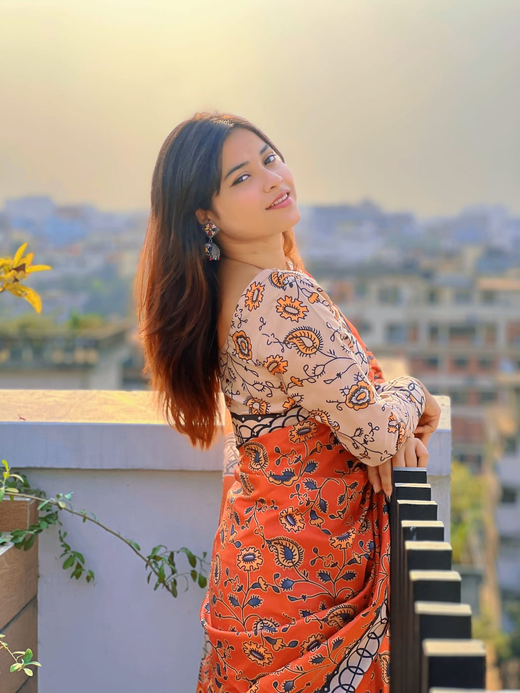 Digital Print Sharee with Blouse Piece