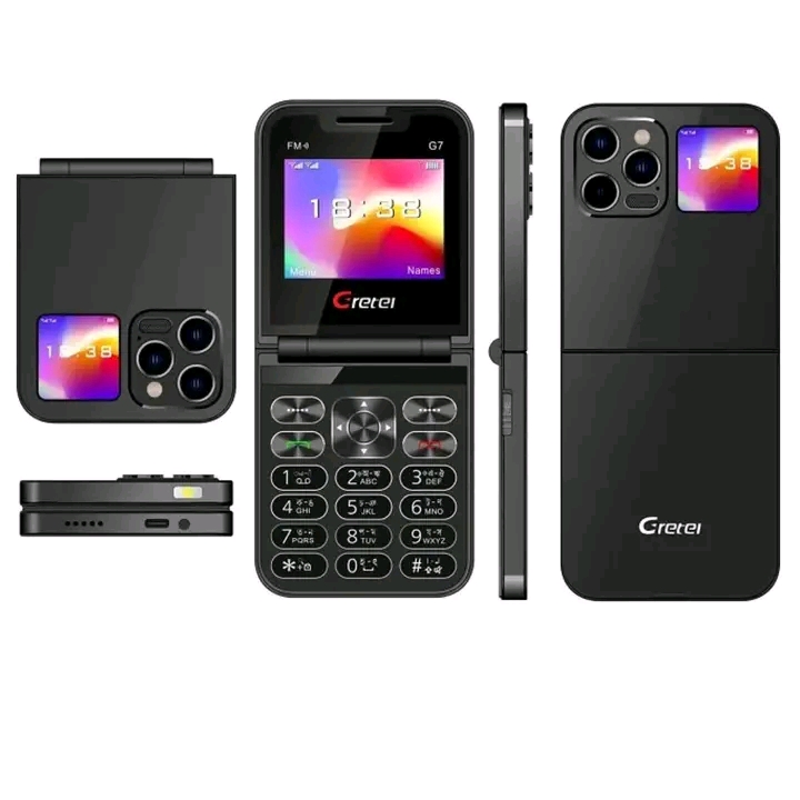 Gretel G7 Flip Folding Phone Dual Display Caseing