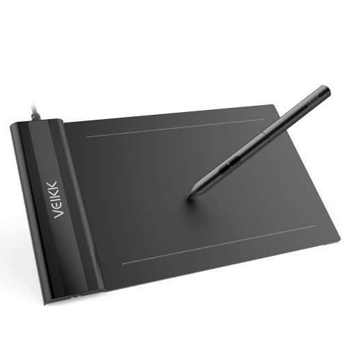 VEIKK S640 Small Graphic Drawing Tablet | 8192 Pressure Levels | Battery-Free Pen | 5080 LPI Resolution | Digital Art & Design Tablet