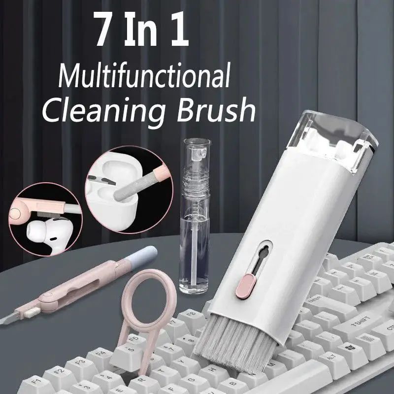 keyboard cleaner / 7-in-1 Computer Keyboard Cleaner Brush Kit Earphone Cleaning Pen For Headset Keyboard Cleaning Tools Cleaner Keycap Puller Kit | MNK SHOP