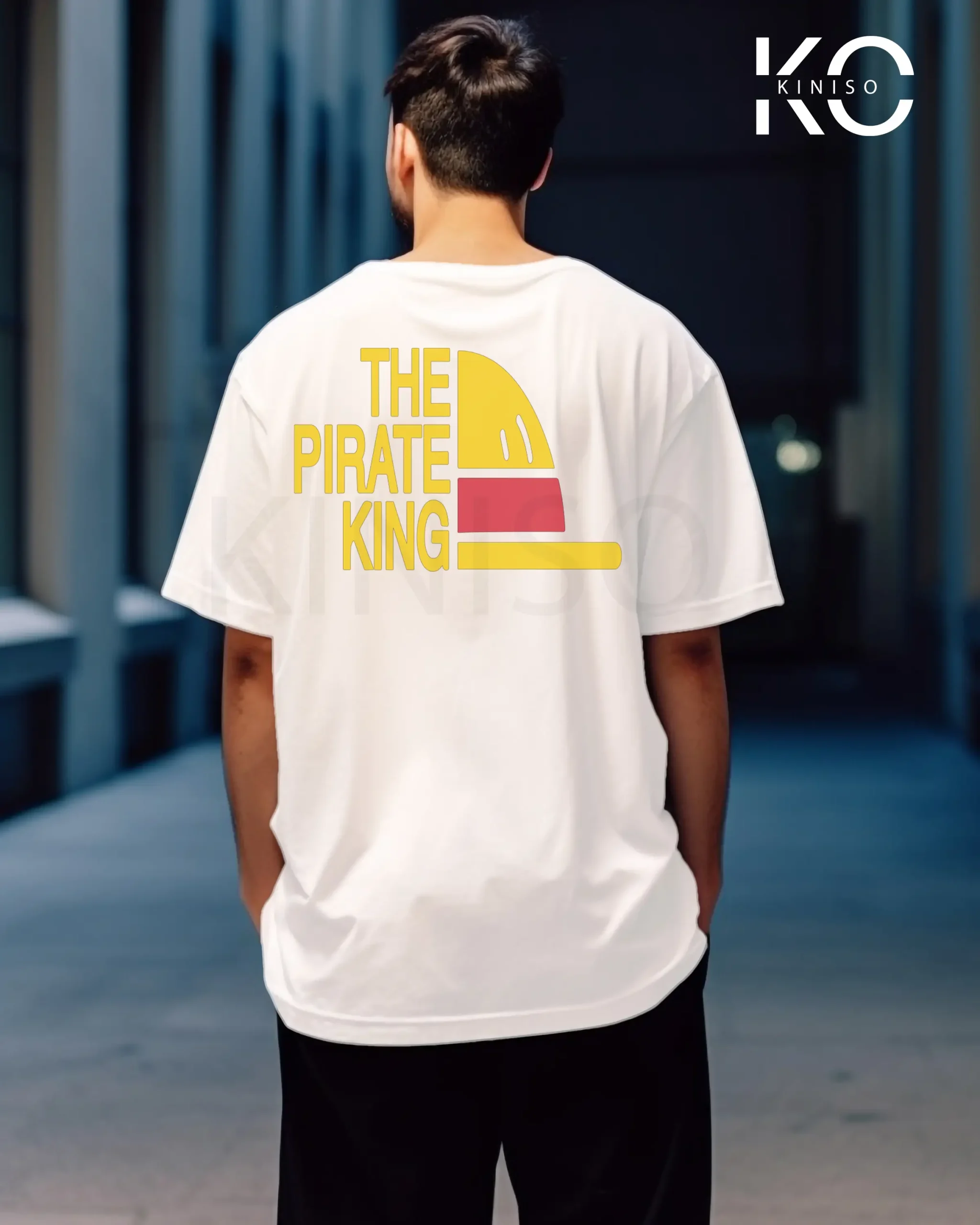 Drop Shoulder Round Neck T-Shirt for Men – Anime – One Piece Pirate
