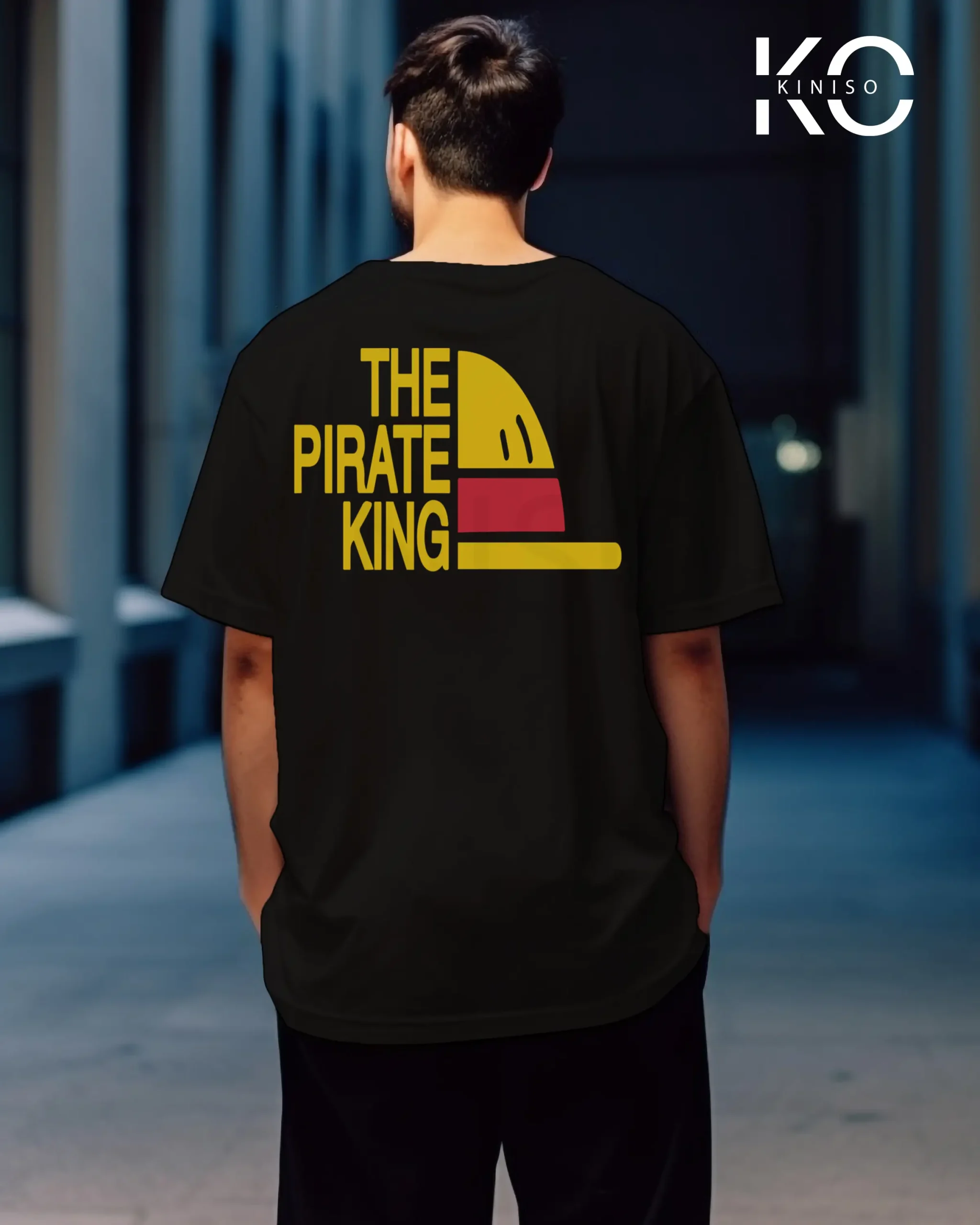 Drop Shoulder Round Neck T-Shirt for Men – Anime – One Piece Pirate