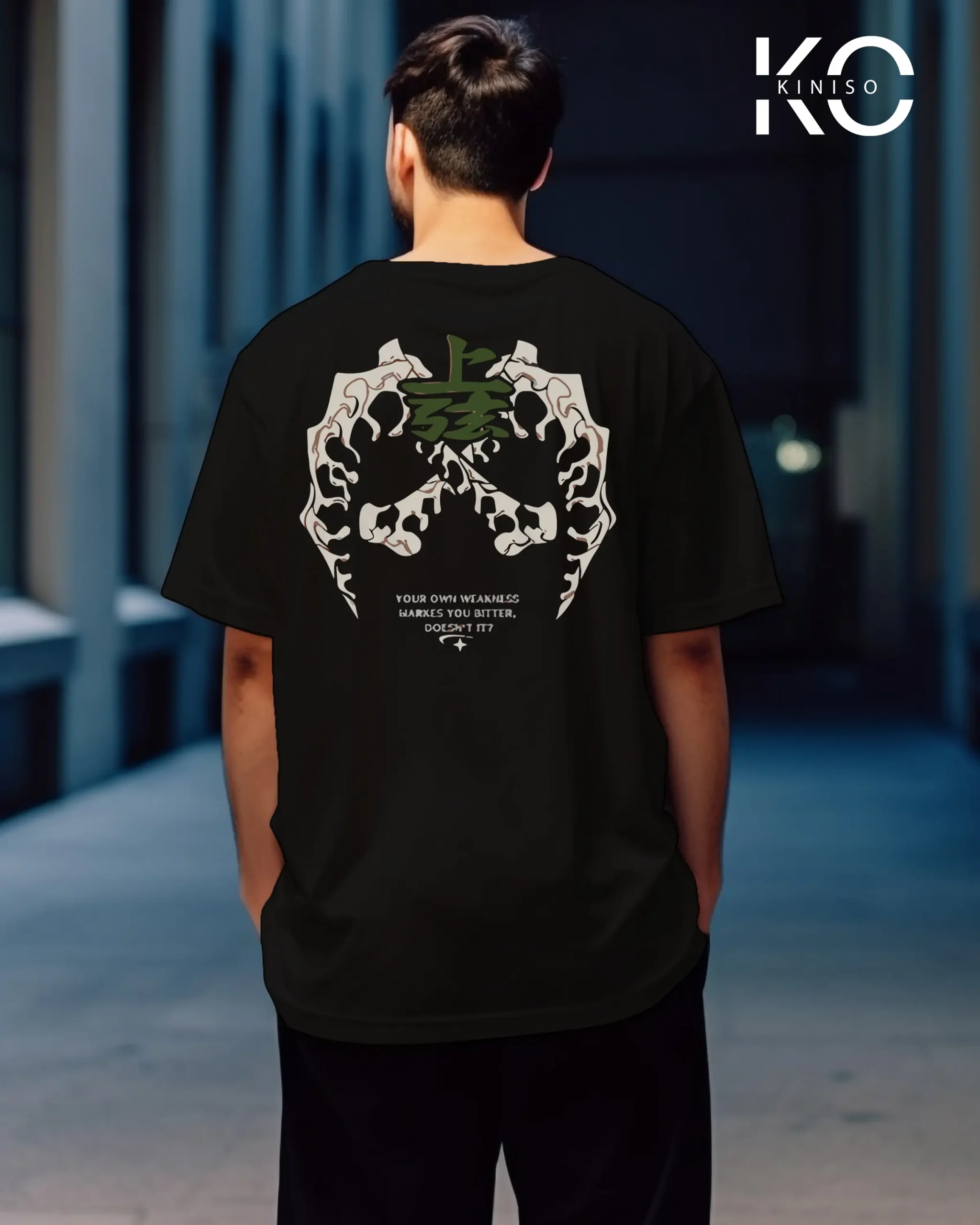 Drop Shoulder Round Neck T-Shirt for Men – Anime – Demon Slayer – Upper Rank 6 Gyutaro