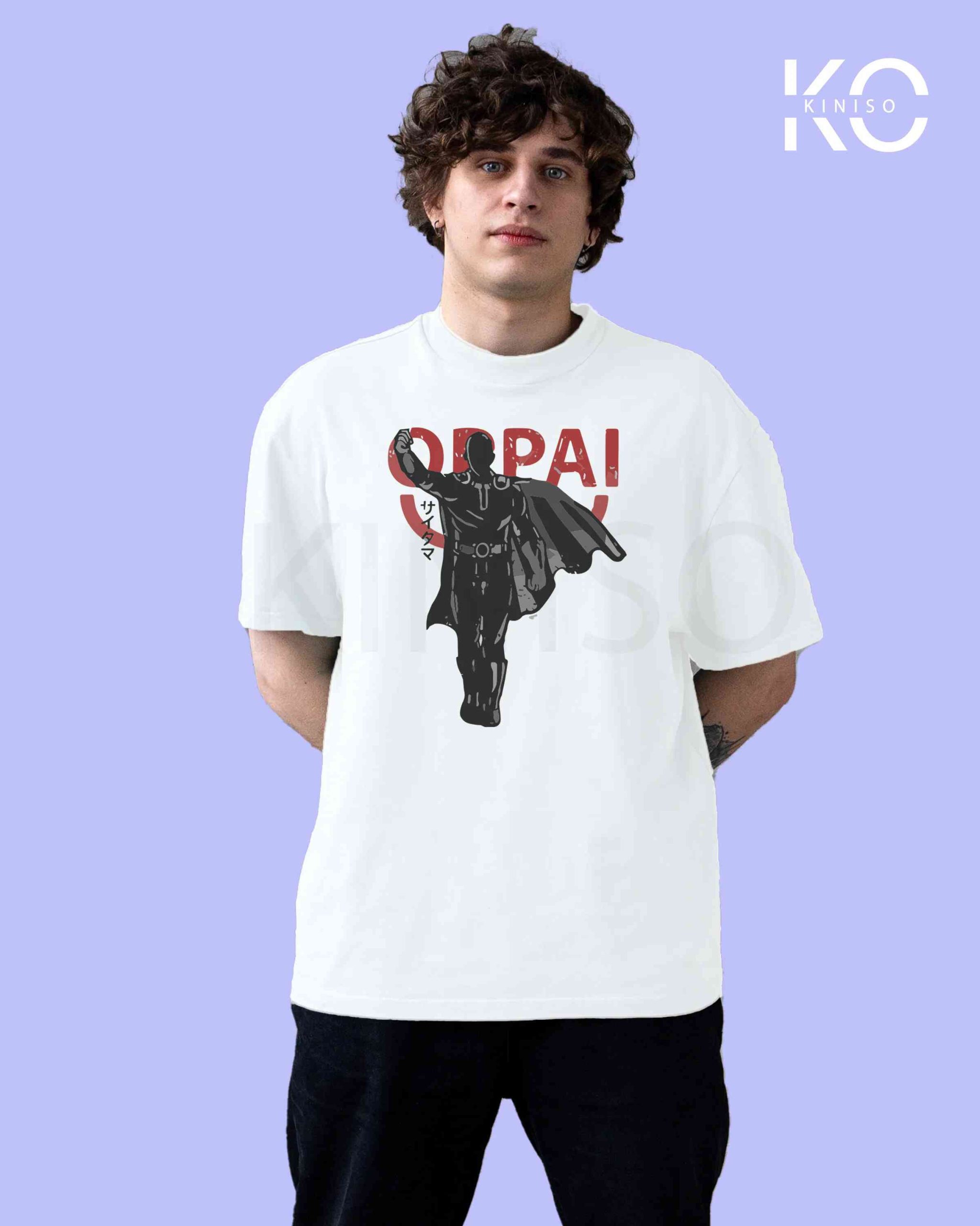 One Punch Man Oppai Printed T-Shirts by Manga Lovers