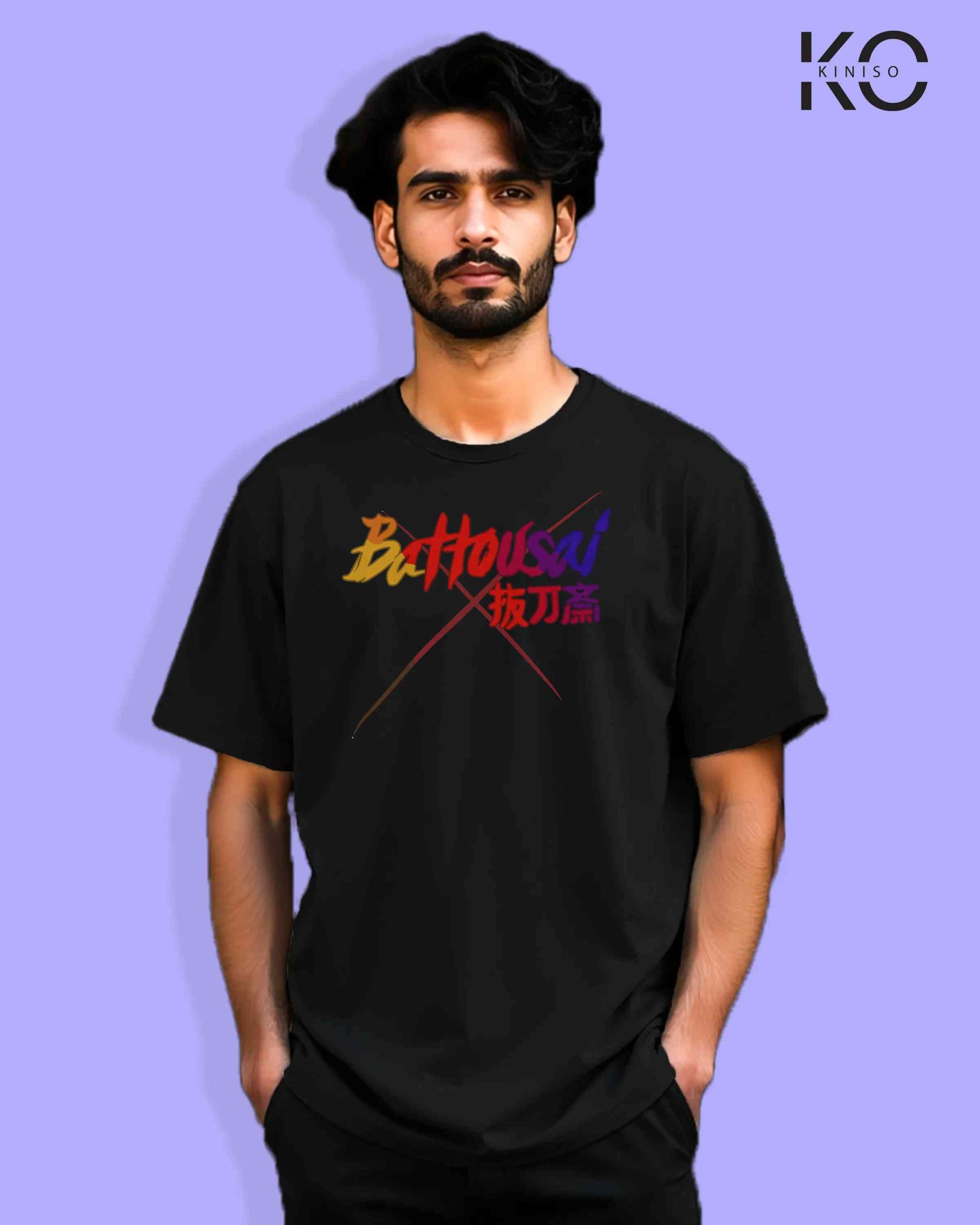 Anime Inspired Design “Battousai”-Rurouni Kenshin Printed T-Shirts for Anime Lovers in Bangladesh
