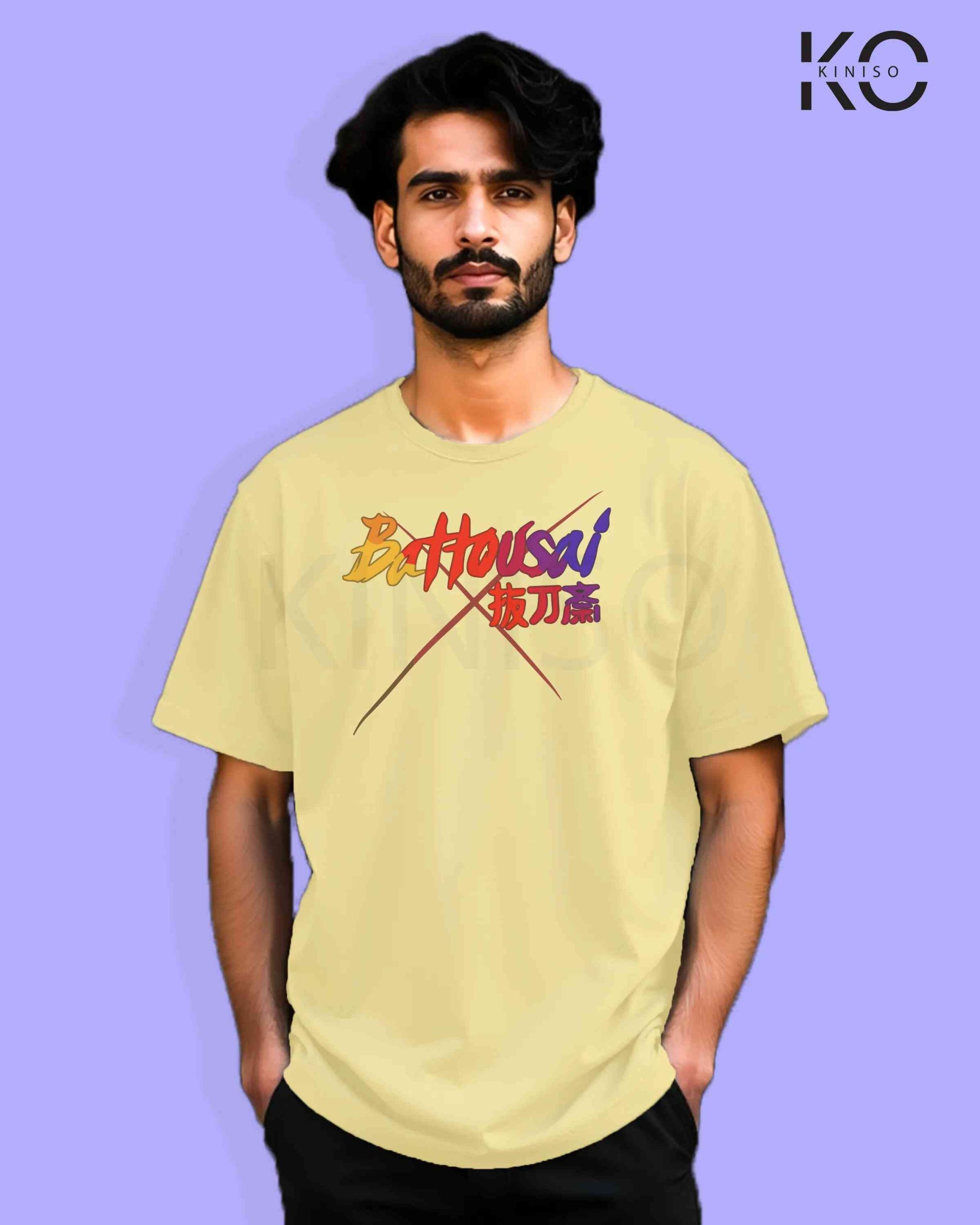 Anime Inspired Design “Battousai”-Rurouni Kenshin Printed T-Shirts for Anime Lovers in Bangladesh
