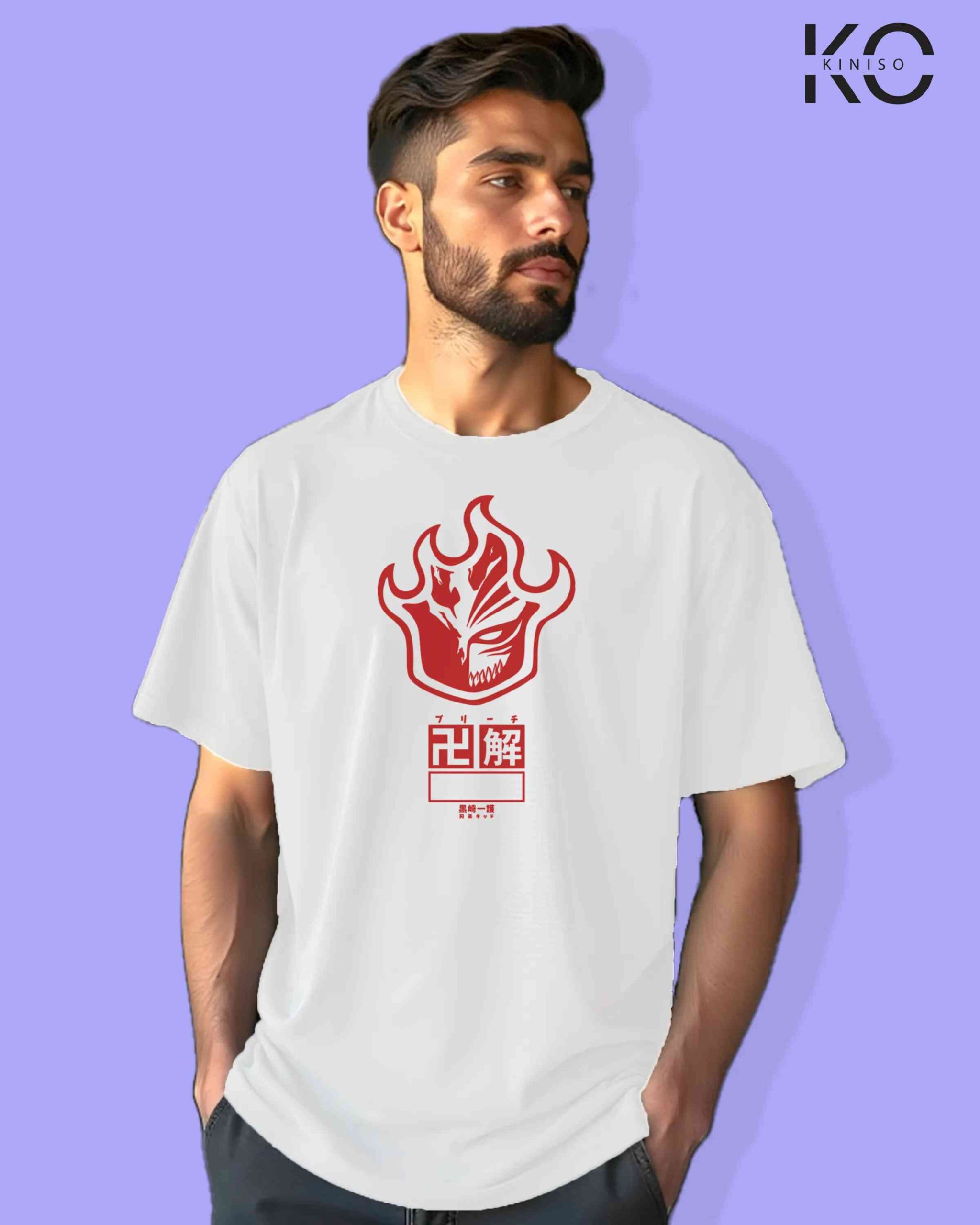 Anime Inspired Design “Bleach Mask” Printed T-Shirts for Anime Lovers in Bangladesh