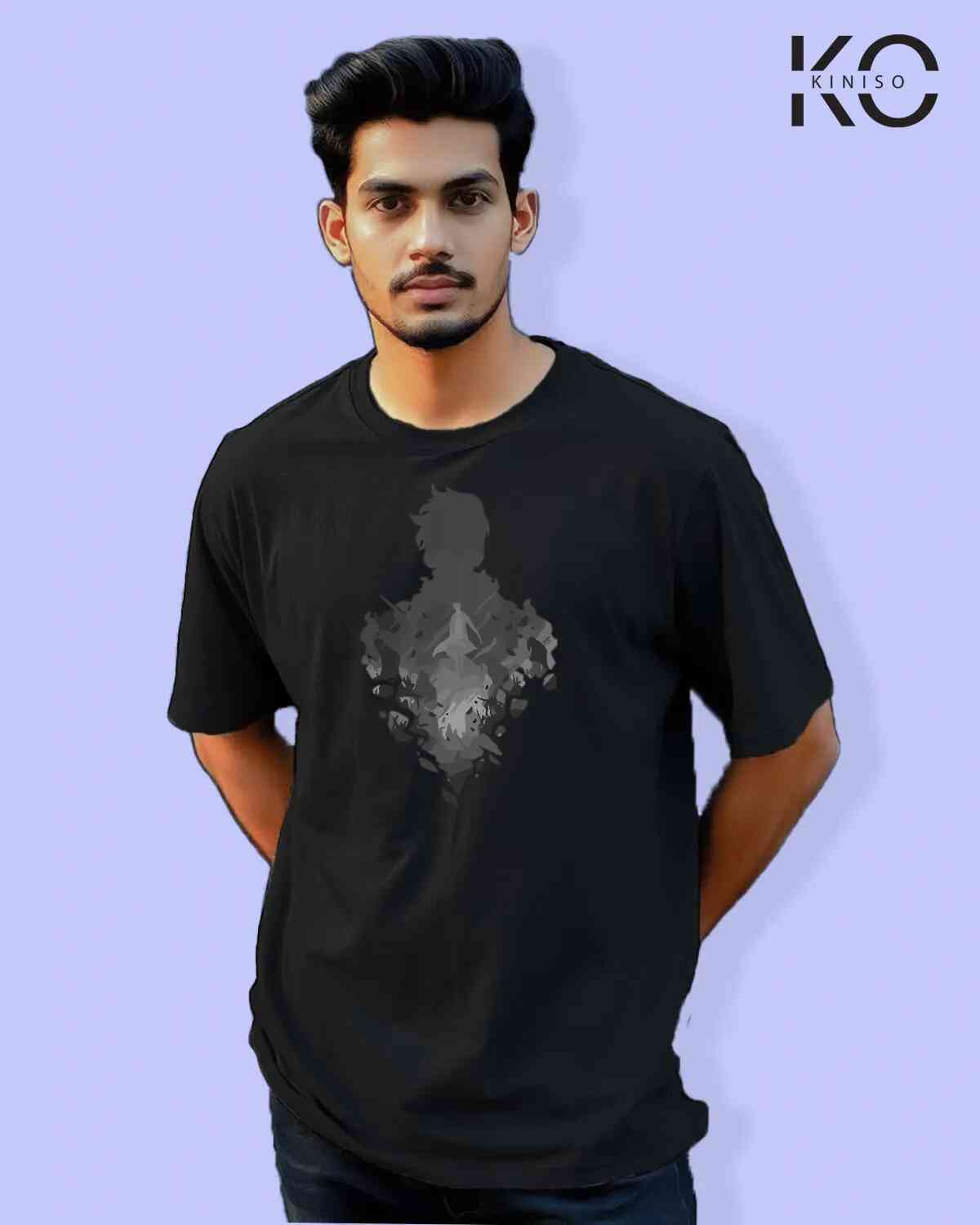 Solo Leveling Inspired “Sung Jin-Woo Black Shadow” Printed T-Shirts for Anime Lovers in Bangladesh