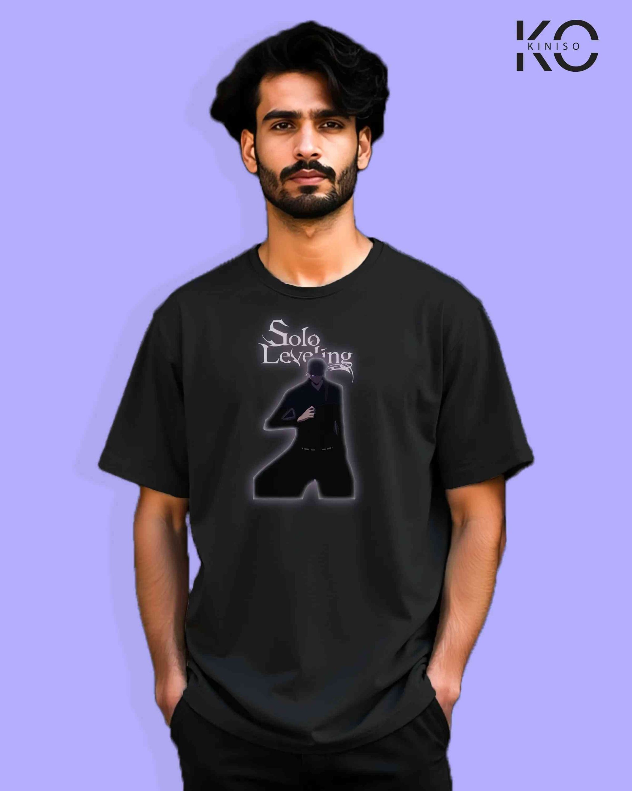 Solo Leveling Inspired “Sung Jin-Woo Hero” Printed T-Shirts for Anime Lovers in Bangladesh