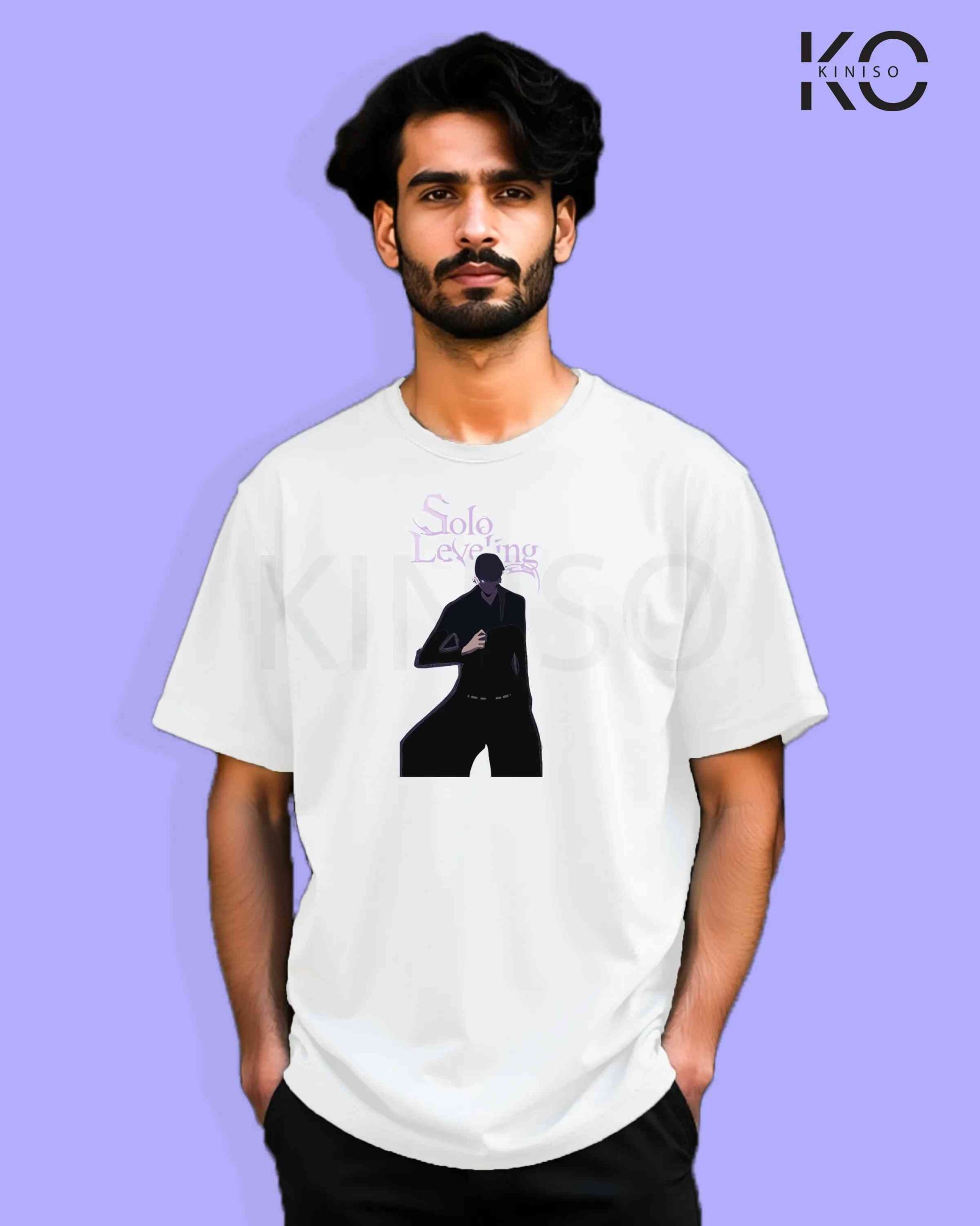 Solo Leveling Inspired “Sung Jin-Woo Hero” Printed T-Shirts for Anime Lovers in Bangladesh