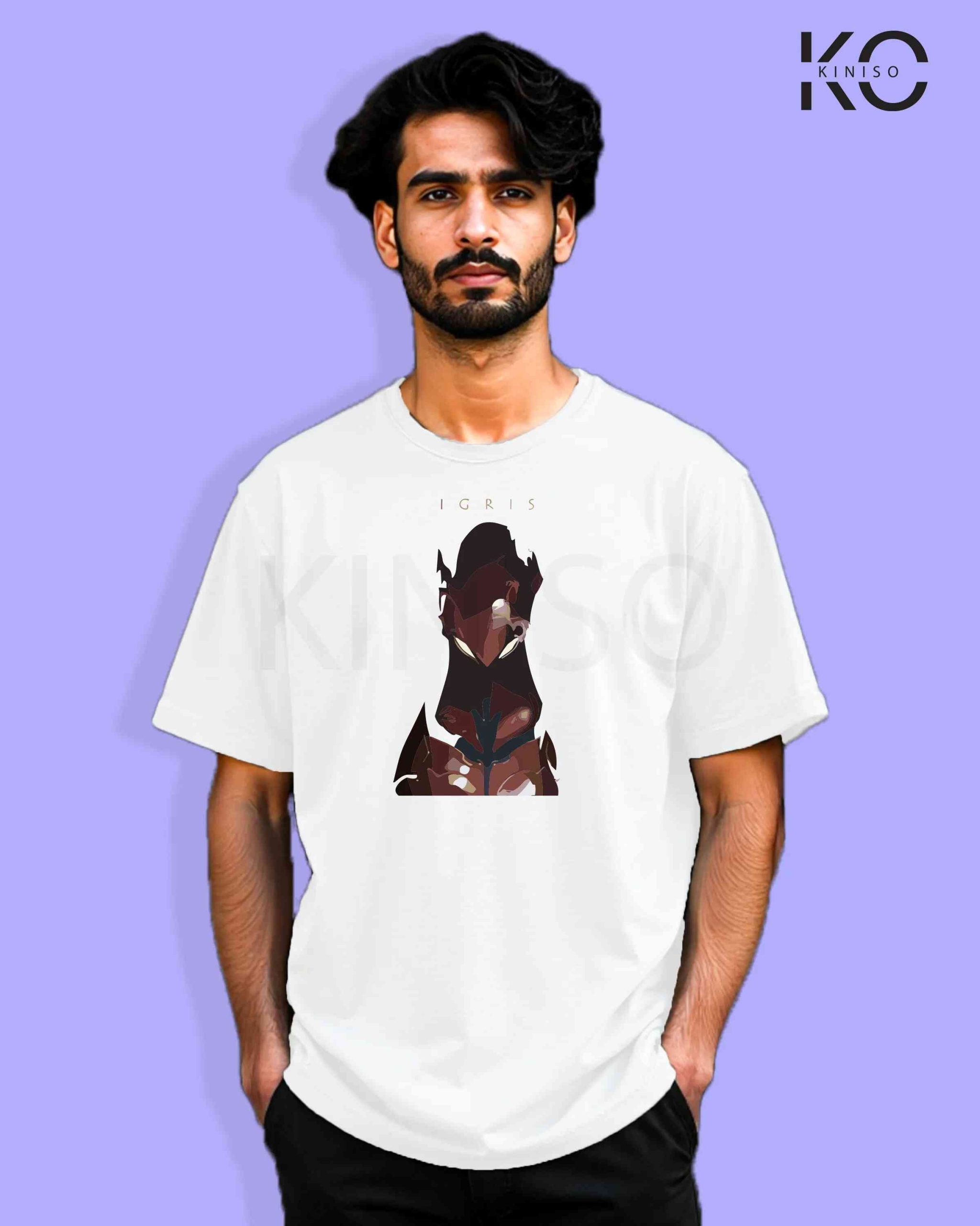 Solo Leveling Inspired “Igris Logo” Printed T-Shirts for Anime Lovers in Bangladesh