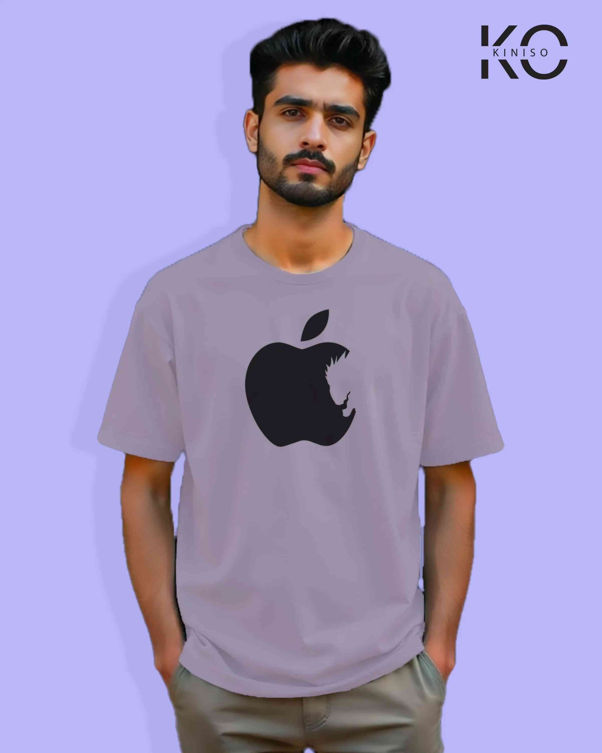 Anime Inspired Design “Ryuk Eating Apple” Printed T-Shirts for Anime Lovers in Bangladesh