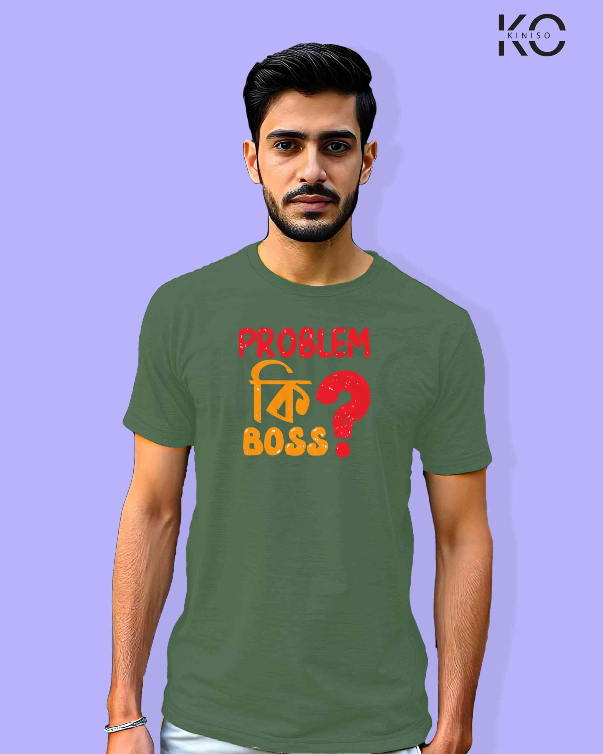 Problem ki Boss Bangla Quote Inspired Graphic Printed T-Shirts | Designed for Bangladeshi T-Shirt Lovers