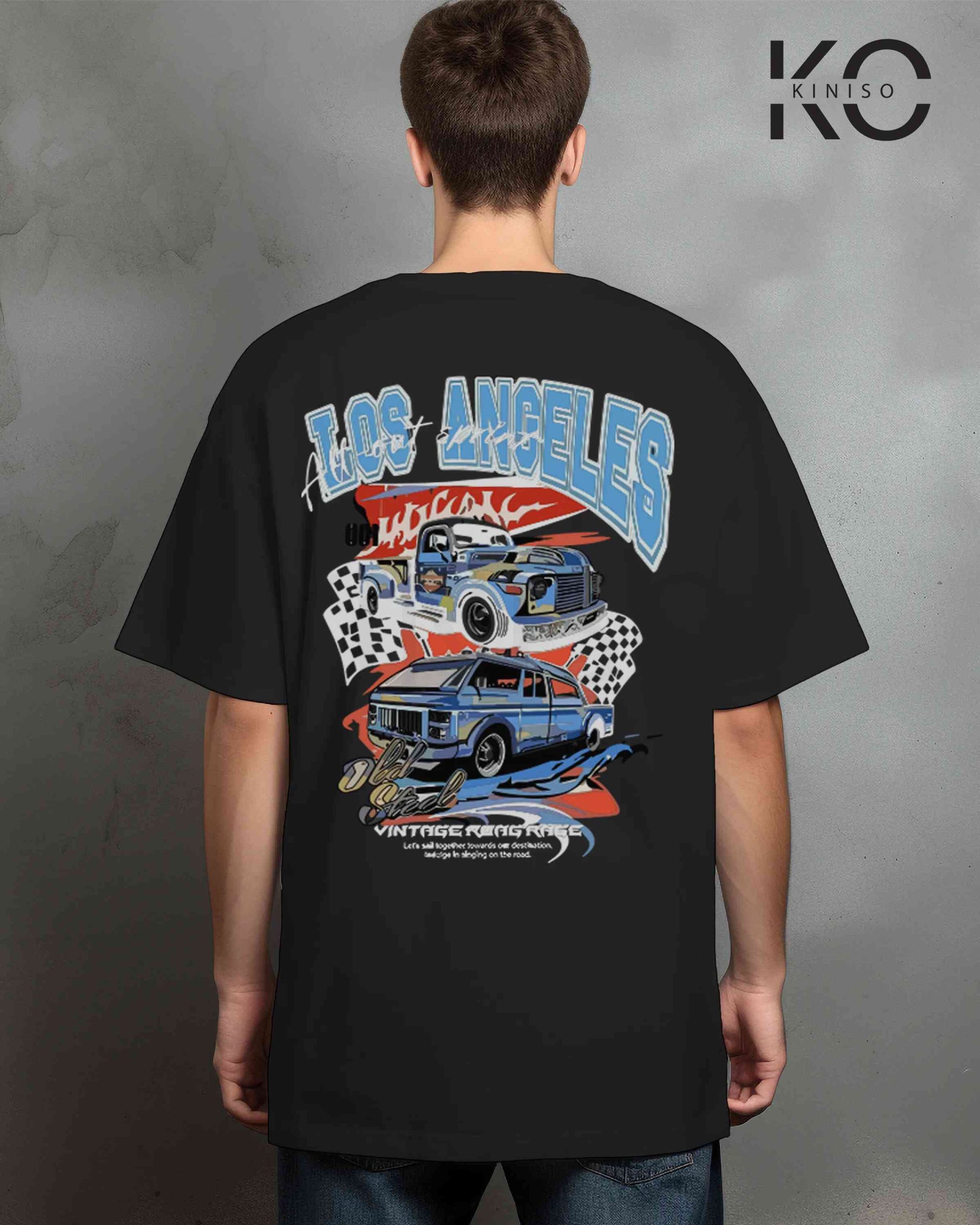 Cool car t shirts for men with Los Angles Style Printed