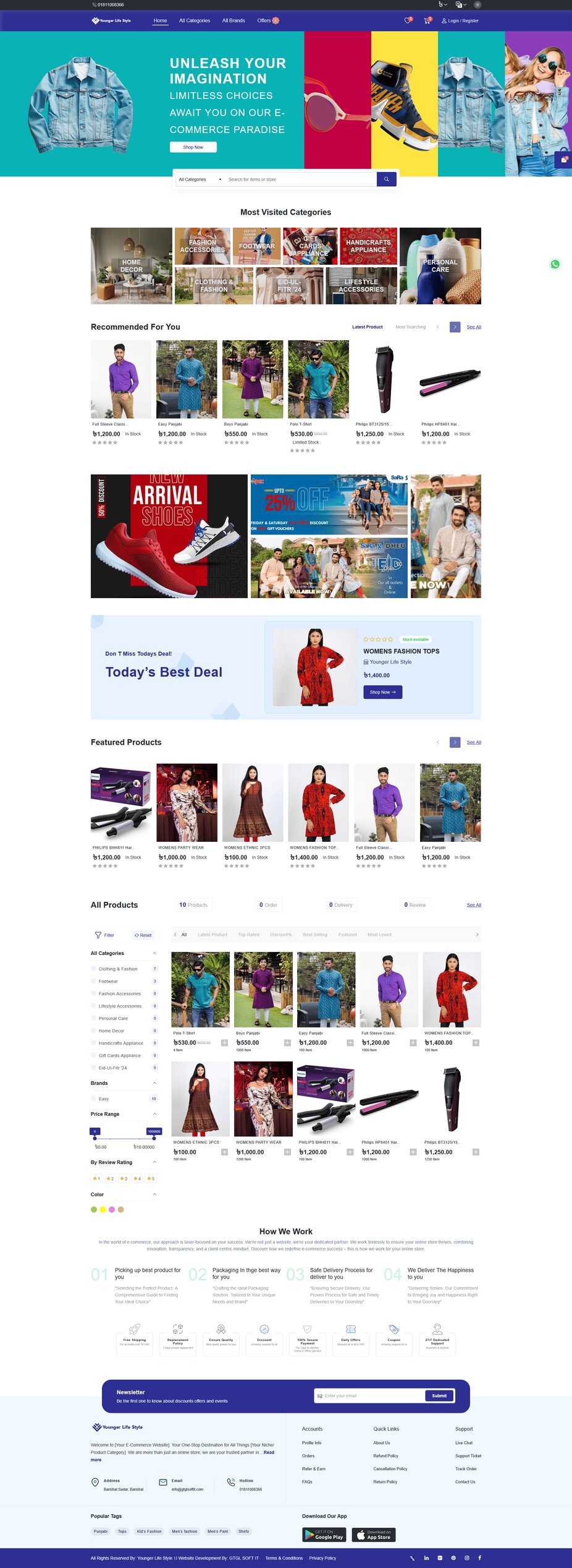 Laravel E-Commerce Website (Younger Life Style)
