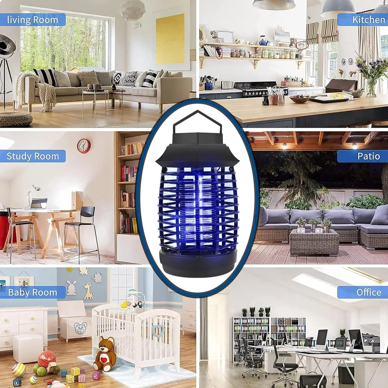 New HK-1217 Electronic Mosquito Killer with UV Light, Silent Operation, USB Power, and Easy-Clean Design for Indoor Use Code : 9661