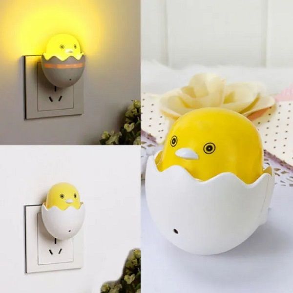 Yellow Duck with Egg Shape LED Night Light – ঘরের নরম আলোতে মিষ্টি পরিবেশ | MNK SHOP