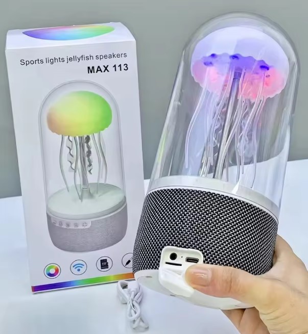 ? MAX-113 Jellyfish Bluetooth Speaker – আলো আর সাউন্ডের জাদু একসাথে! | MNK SHOP