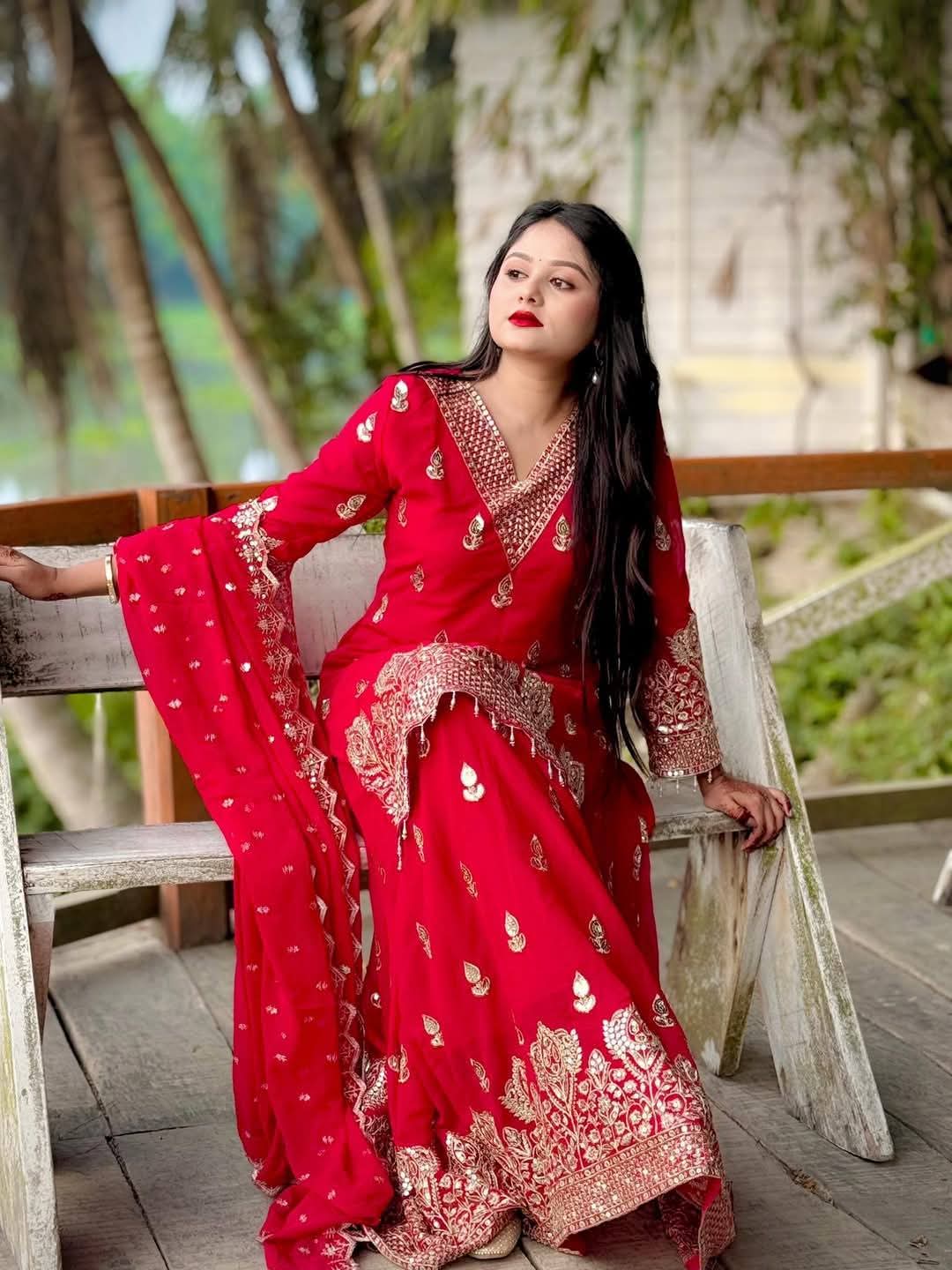 Indian Fox Georgette Thrree piece