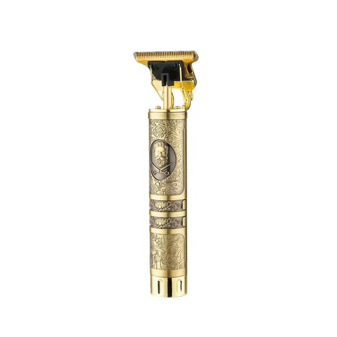 T9 Hair Cutting Trimmer Premium Vintage Hair Cutting Machine for Men – Rechargeable Metal Trimmer, 4 Guide Combs