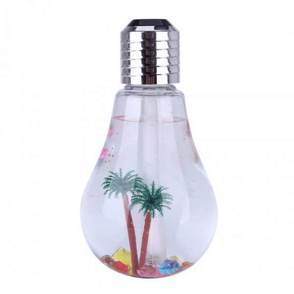 Bulb Humidifier Lamp Shade Decorative Lights Diffuser Purifier Atomizer with Colorful LED Night Light for Home Decor