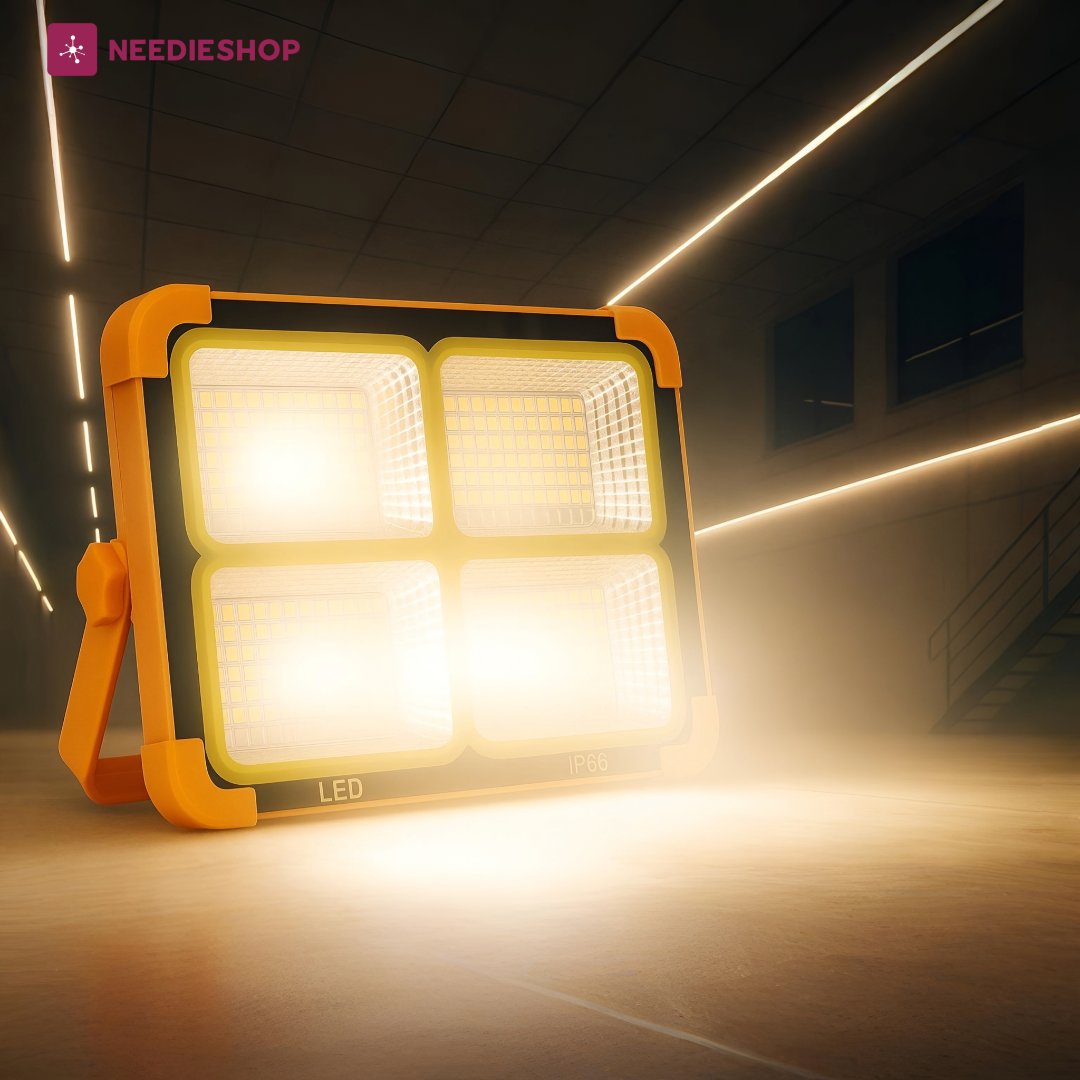 GearUP 300W SFL-100 Solar LED Flood Light with 24 hrs Backup