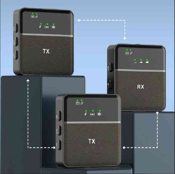 SX9 ডুয়াল ওয়্যারলেস মাইক্রোফোন সেট (2.4G)