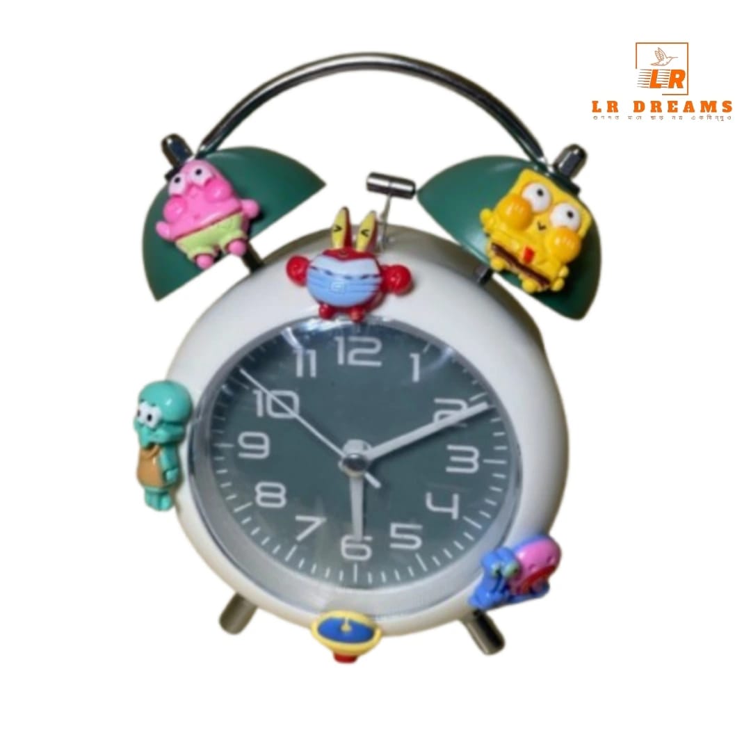 Alarm clock with sticker