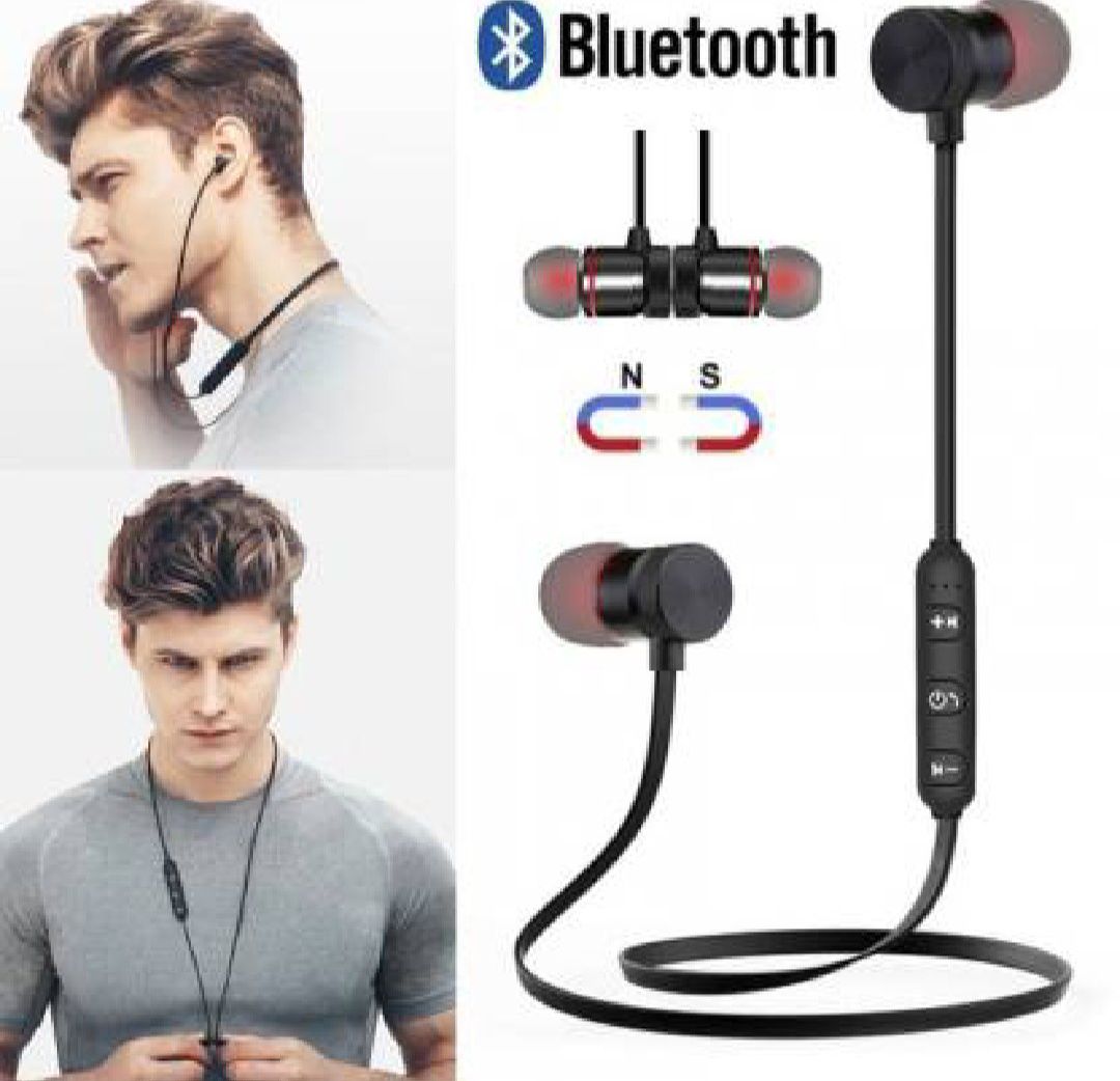 Magnetic Wireless Bluetooth Neckband Earphone with Mic