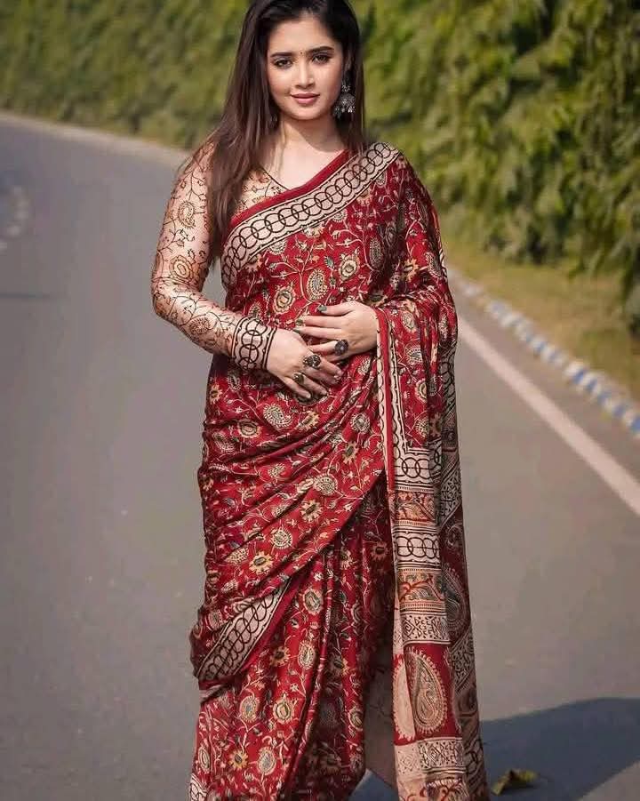 ✨ টপেটর সিল্ক ডিজিটাল প্রিন্ট শাড়ি ✨