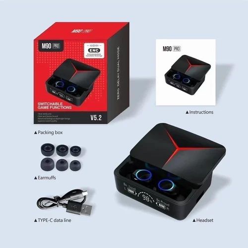 M90 Pro Tws Earphones Hd Voice Noise Cancelling Earbuds – Bluetooth Headphone