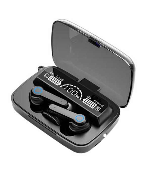 M19 Earbuds TWS Earphone Intelligence Touch Control Wireless Bluetooth 5.1 Headphones Waterproof LED Display With Microphone.